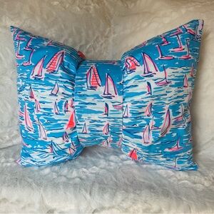 Lilly Pulitzer Bow Throw Pillow Handmade